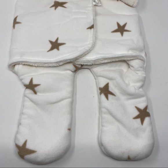 NEW Baby Fleece Hooded Swaddle Sleep Sack 3-6M - Picture 7 of 8